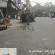 Road breaker work 