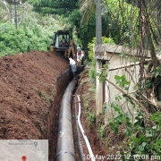 450mm,200mm DI k9 pipe laying