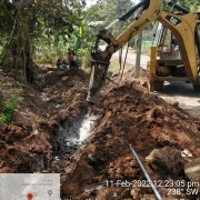 250mm DI pipe laying