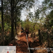 90mm PVC pipe laying 