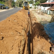 200mm DI  pipe laying 