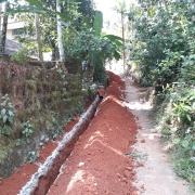 Pipe  laying work