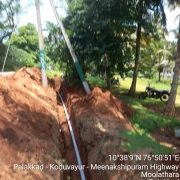 200mm DI pipe laying