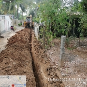 90mm pvc pipe laying