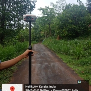 Survey work in progress Nellikutti road