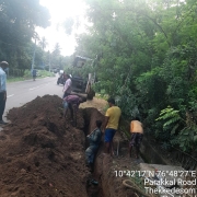 200mm DI pipe laying