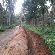 90mm PVC laying