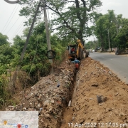 250 mm DI k9 pipe laying work 