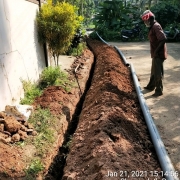 pipe laying work