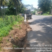 Road restoration work