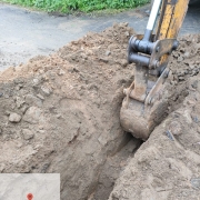  Laying of 90mm pvc 