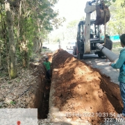 250mm DI pipe laying