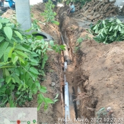 Laying of 200 DI is in progress