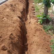160mm pvc pipe line laying work