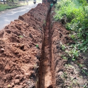 140mm pvc  laying 