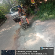 Panchayath road side cutting. Ward 7,kulathur, chenkottakolli muthukad road,