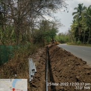 250mm DI k9 pipe laying work