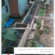 Compound wall belt concreting