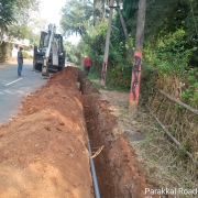 90mm PVC pipe laying