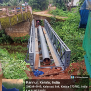 kolachery gravity main old steel bridge renovation cum MS PIPE Laying work