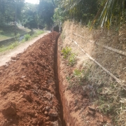 110mm PVC pipe laying