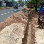 Laying of Pipe line along Alappuzha-Thaneermukkam road 20-05-2020