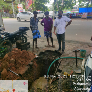 Interconnection work at changanaserry junction