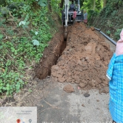 90mm pvc laying 