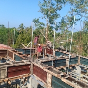 Concreting of above brace level 2 on 17-02-2021