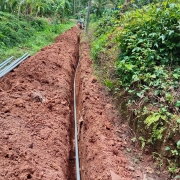 Pipe line extension work 