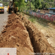 110 mm pvc pipe laying