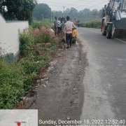 Road restoration work in progress