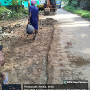 road restoration wrk at kaithuttimukku