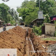 300mm 200mm DI k9 pipe laying work