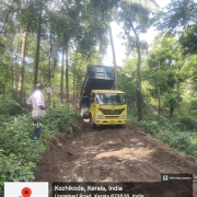 Road clearing with matty soil, thonakara tank