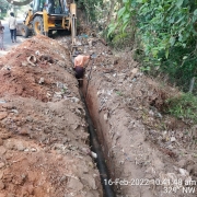 200mm DI k9 pipe laying