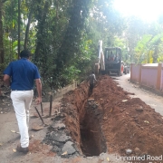 160mm PVC pipe laying