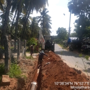  laying of 200mm DI pipe