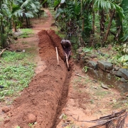 pipe line laying work