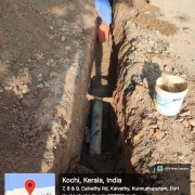 Pipe Laying in progress