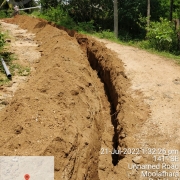 90mm pvc laying