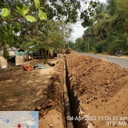 250mm DI k9 pipe laying work