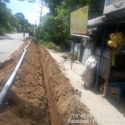  laying of 90mm pvc 6kg