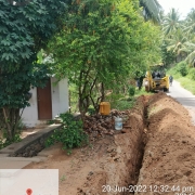 90mm PVC pipe laying