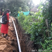 90mm PVC laying 