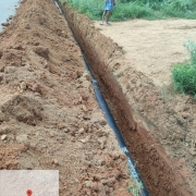 300mm DI pipe laying