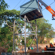 TEMPORARY MS TANK MOUNTING WORK AT NEW MAHE FOR DEMOLISHING OLD OHSR