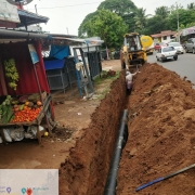 300 mm DI k9 pipe laying work