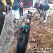 Road crossing work 