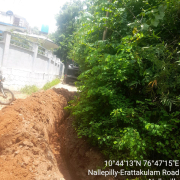 LAYING OF 90MM PVC